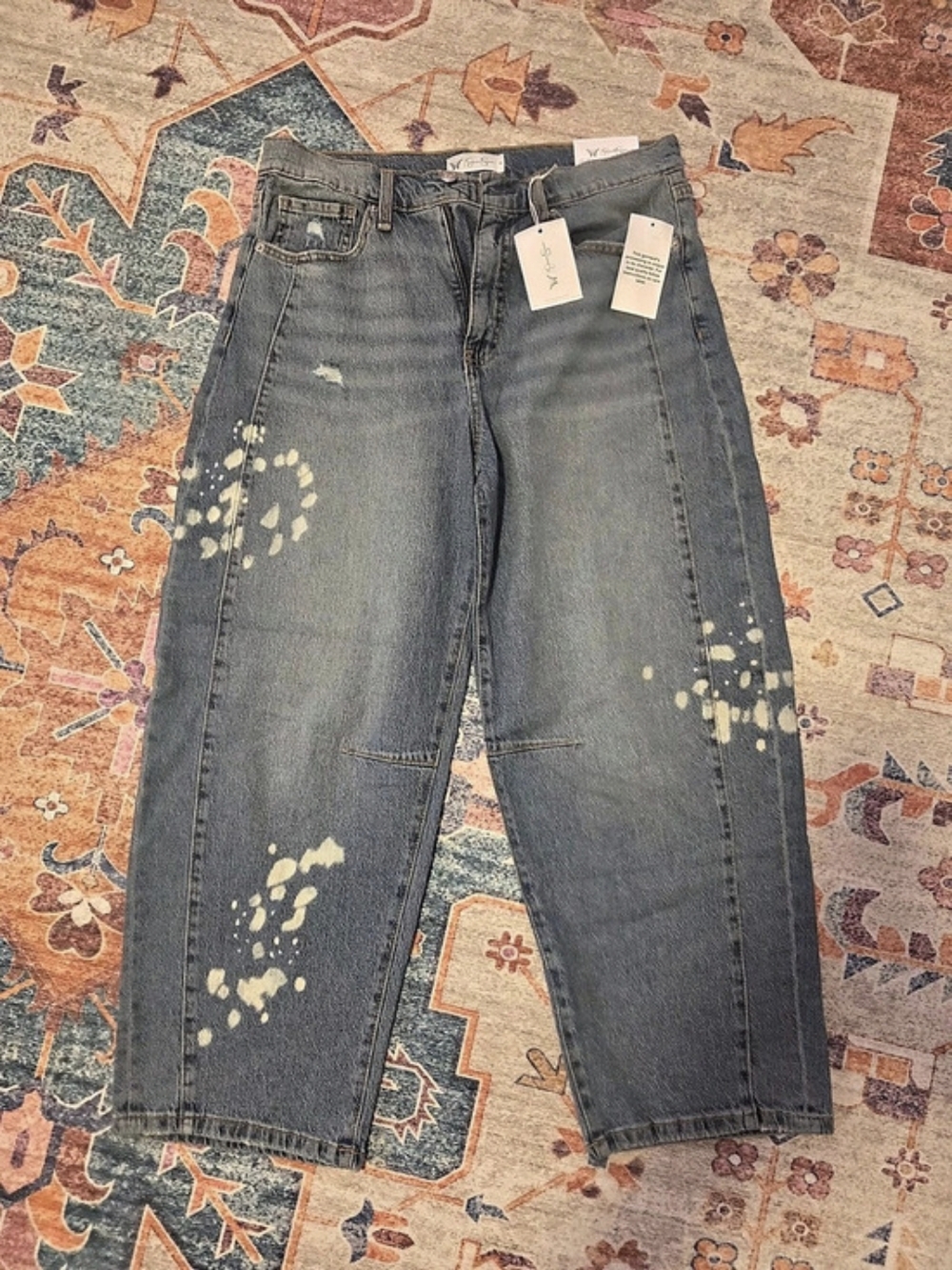 Jessica Simpson Barrel Leg Jeans in Blue